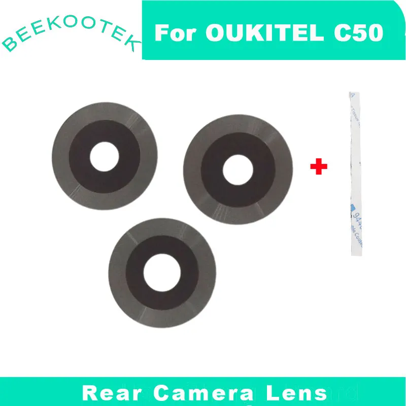 New Original OUKITEL C50 Rear Main Camera Lens Back Sub Camera Lens Glass Cover Accessories For OUKITEL C50 Smart Phone