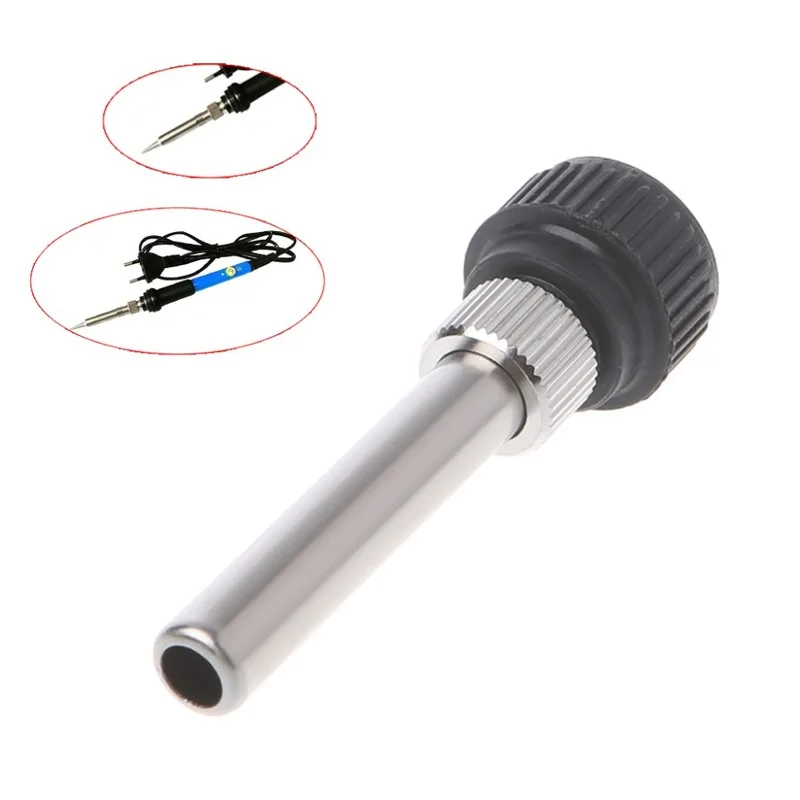 1set Socket+nut+electric Wood Head,Soldering Station Iron Handle Accessories for 936 Iron Head Cannula Iron Tip Bushing