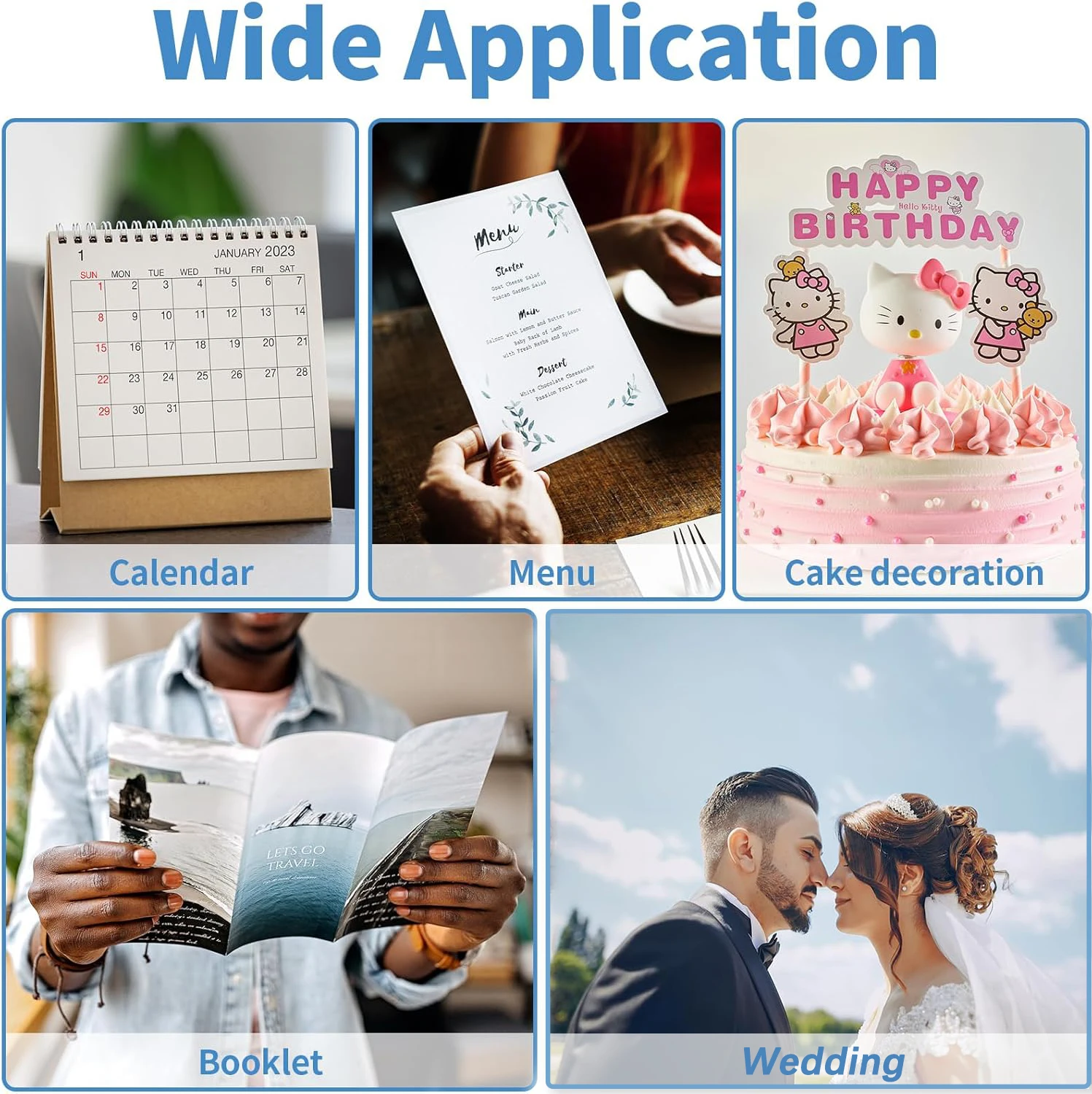 4"x 6" 4R High Glossy photographic Paper Waterproof Professional Photo Paper Works with All Inkjet Printers 230g