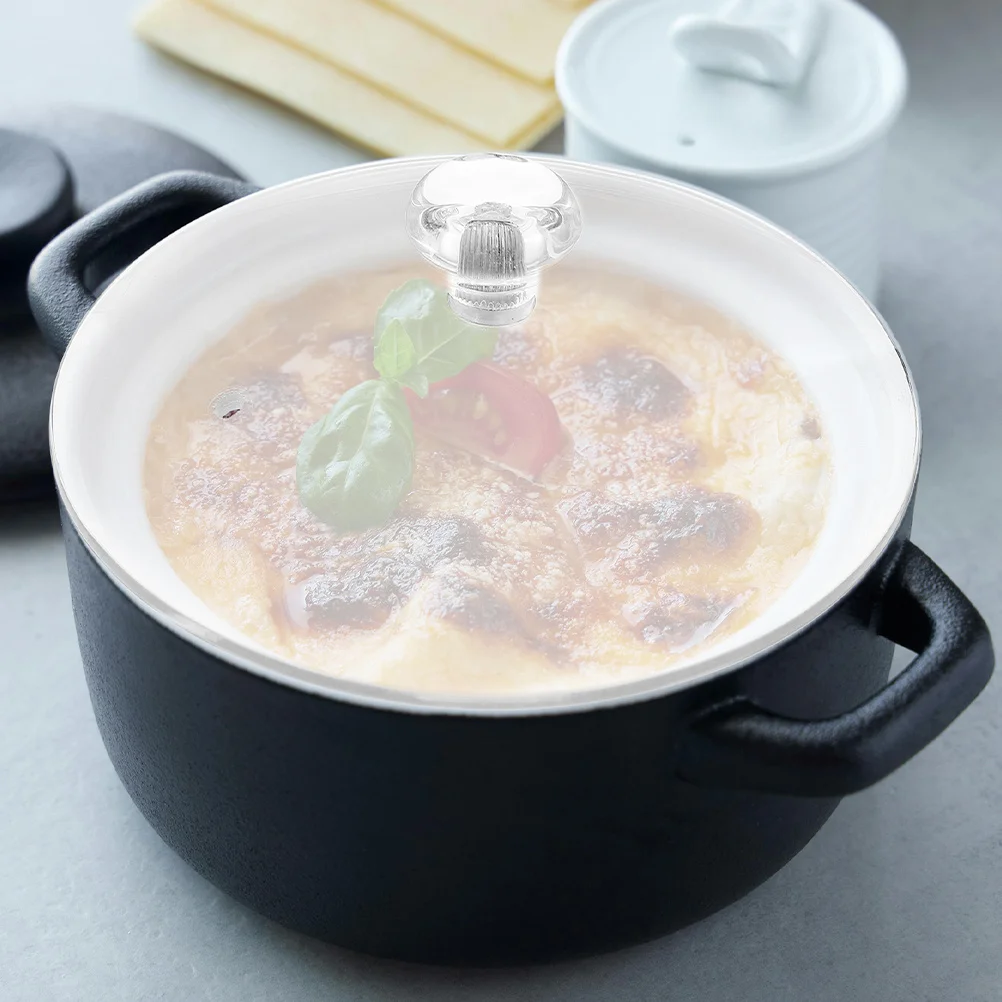 

Glass Pot Lid with Ventilation Holes Heat Resistant Transparent for Universal Pots Pans Wok Frying Pan Replacement Cover Kitchen