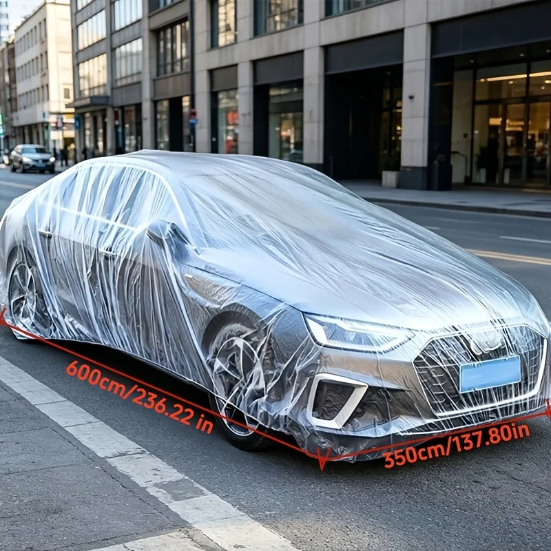 New Full Wrap Car Cover, All Season Waterproof Dustproof Vehicle Protector, Sun & Rain Resistant, Portable Car Body Cover for Ga