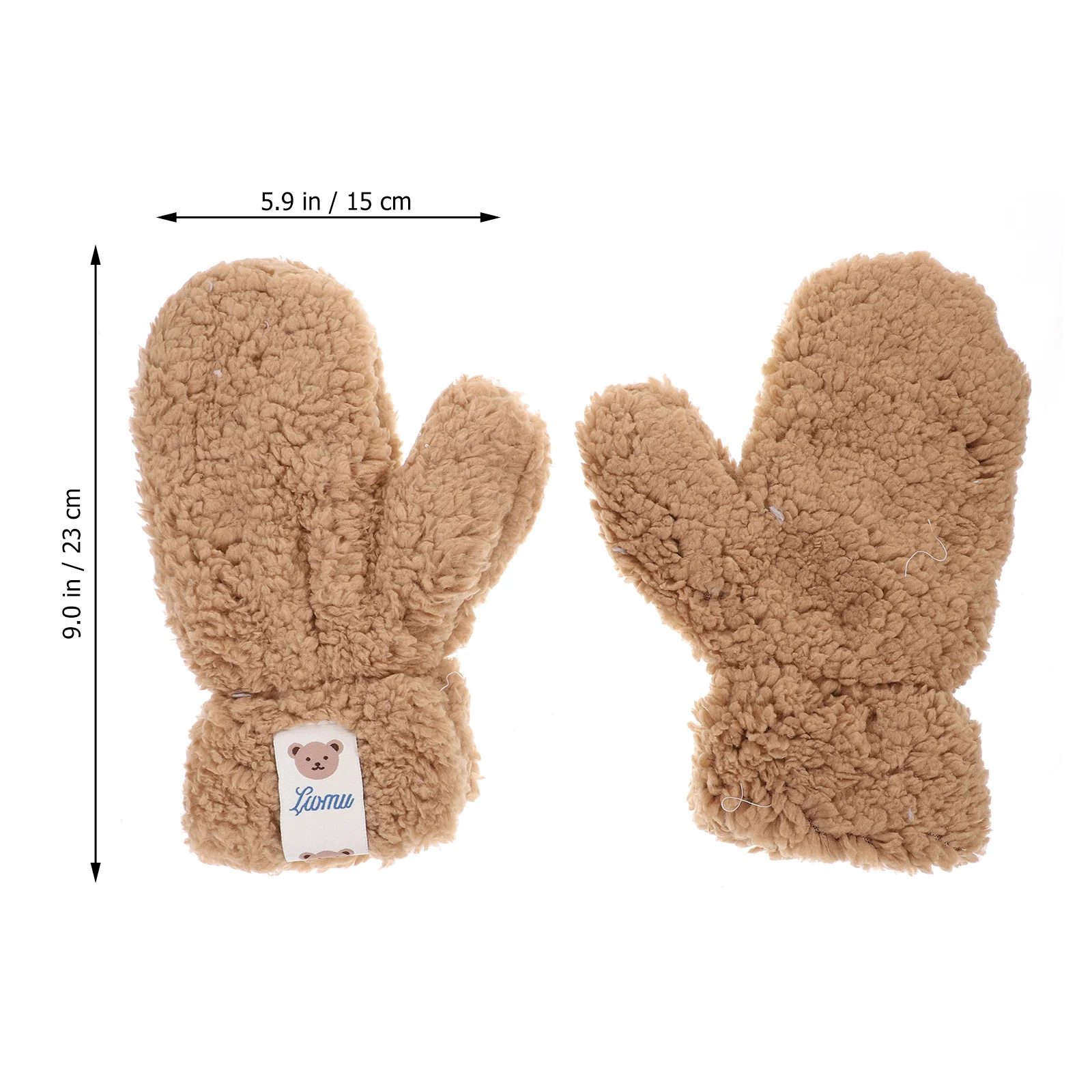 

Gloves Mittens Fingerless for Furry Winter Cold