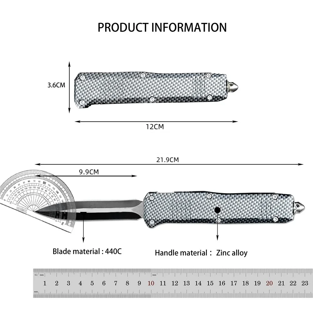 BM C07 Pocket Tactical Fixed Knife 440c Blade Zinc Alloy Handle Multifunction Tool Outdoor Camping Hunting Knives Utility Safety