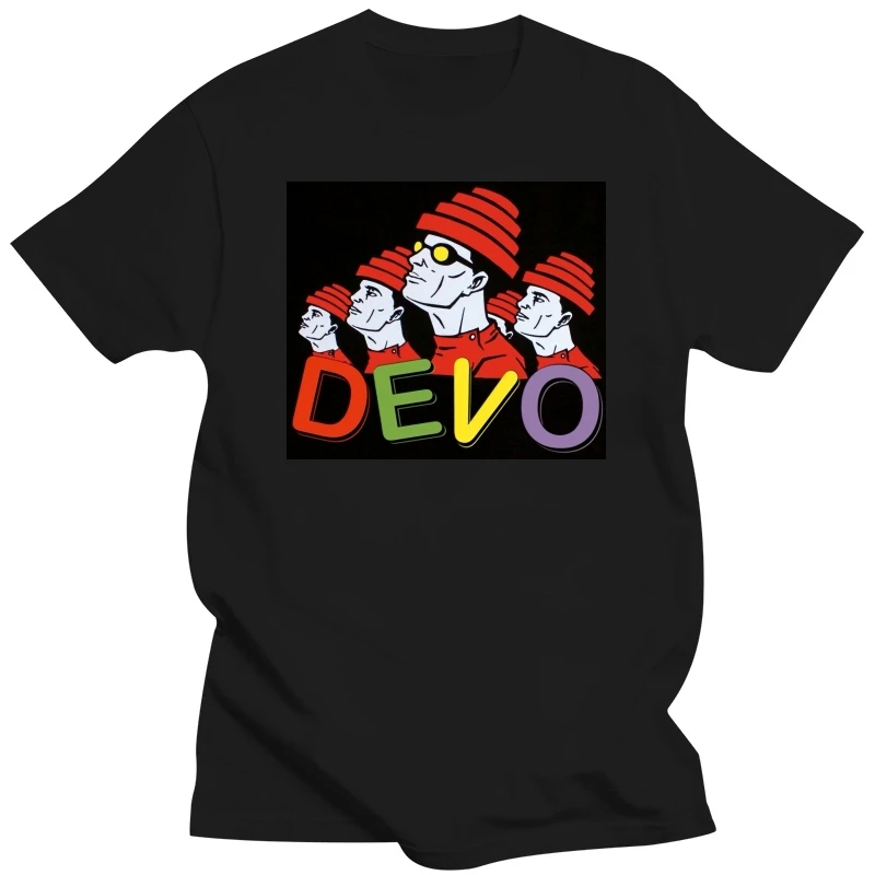 Devo Band Rock Band New Black T-Shirt High Quality Casual Printing Tee Shirt