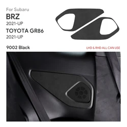 Top Suede For Subaru BRZ Toyota GR86 2021 2022 2023 2024 LHD RHD Car Rear Audio Sticker Decorative Interior Accessories