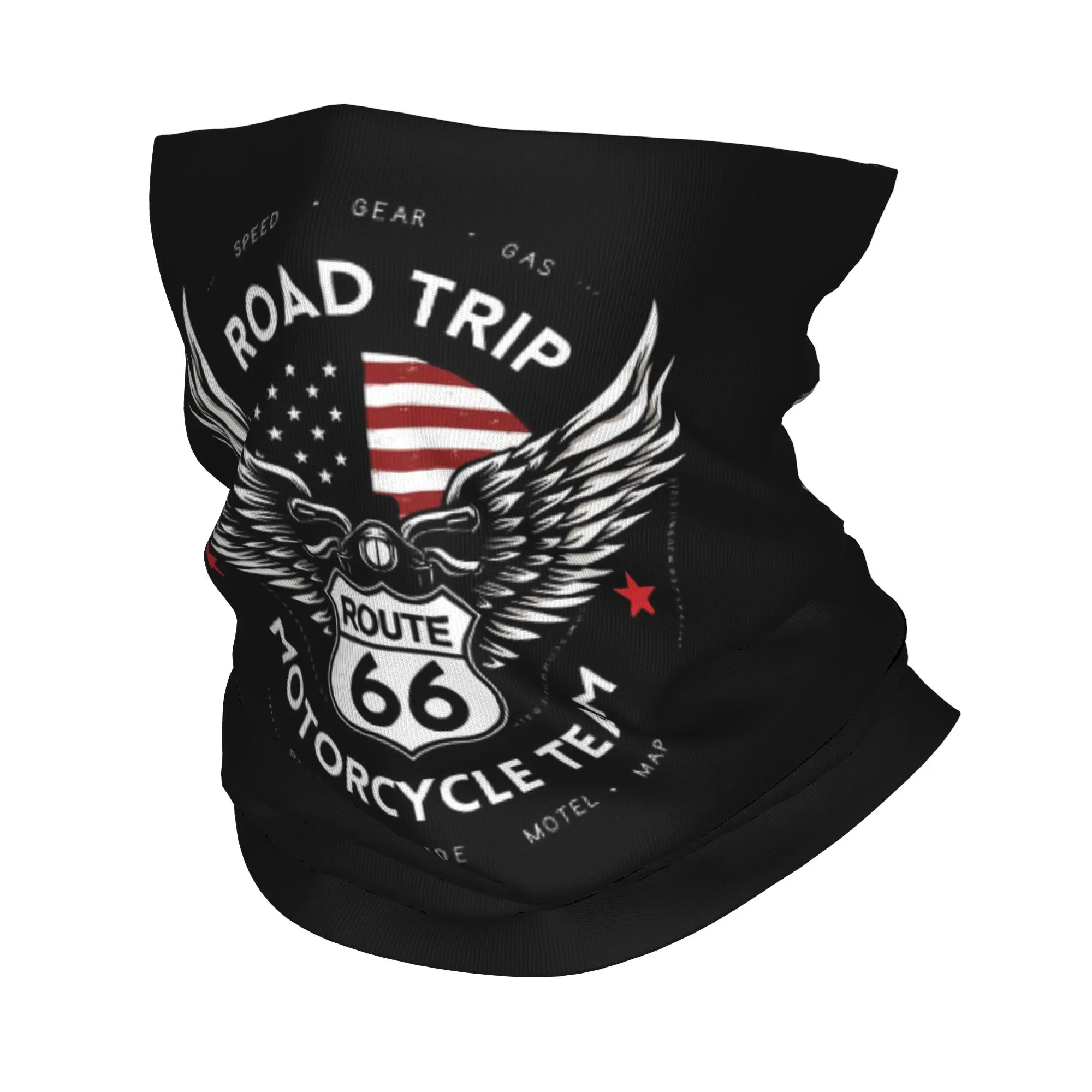 

Ride The Route 66, американская шоссе, бандана, гетры с принтом, шарф, теплый головной убор для верховой езды, дышащий шарф унисекс для взрослых