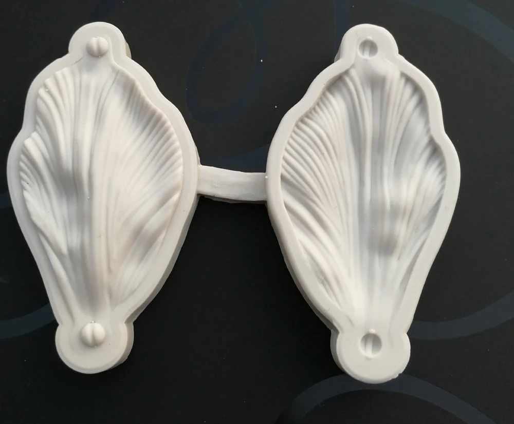 Large Hibiscus Flower Veiners Silicone Mold DIY Fondant Sugar Art Clay Cold porcelain Wax Flowers Mould Gumpaste Cutters CS396