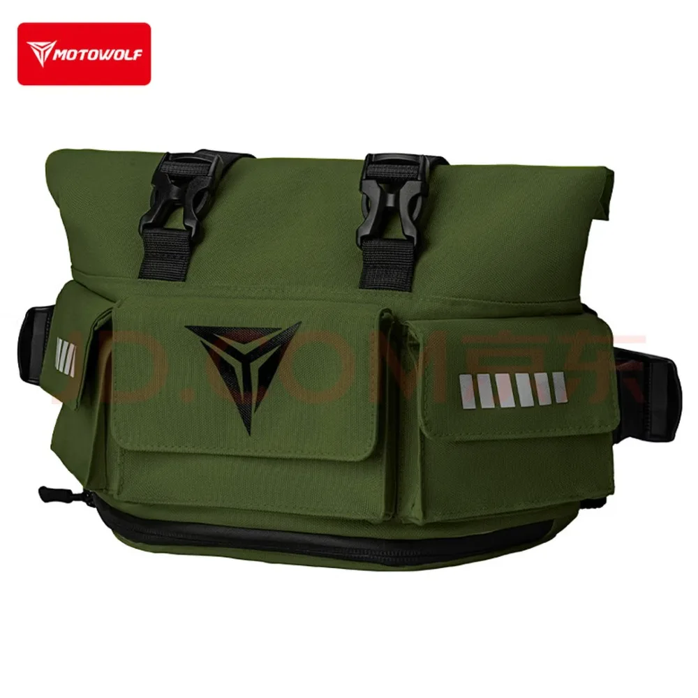 7L Waterproof Motorcycle Waist Bag Men Women Multiple Pockets Motorbike Riding Belt Pack Leg Bag with Multiple Purse Features