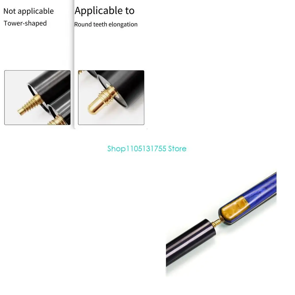 K0EF Cue Table Reach Accessory for Pool Cues, Screw-In Billiard Extension Handle with Plastic Body, Metal Tip and Practice Use