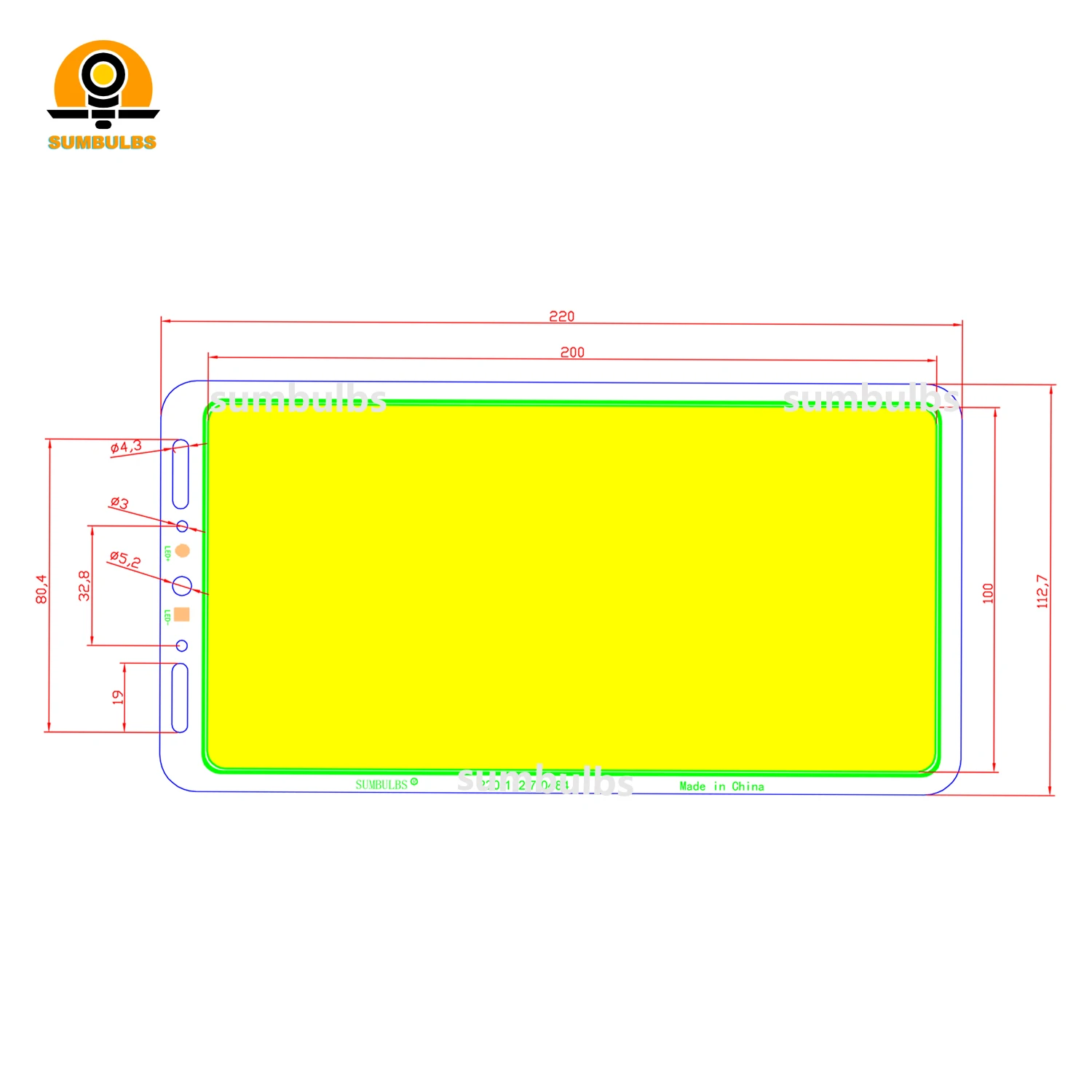 Ultra Bright 70W DC 12V Flip LED COB Chip Panel Light con Dimmer per dimmerabile Outdoor Fishing Rod Lamp Camping Lighting Bulb