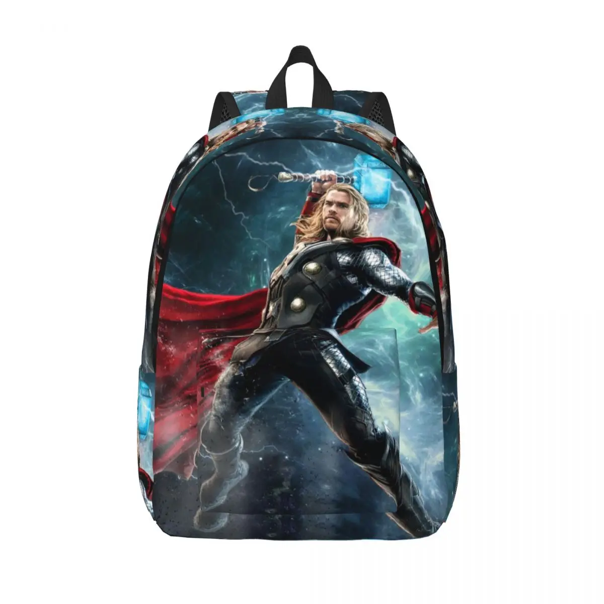 Mochila con martillo de Thor de mitología nórdica para hombres y mujeres, mochila de viaje para senderismo y escuela secundaria, bolsas de lona para la universidad Thunder Warrior, regalo