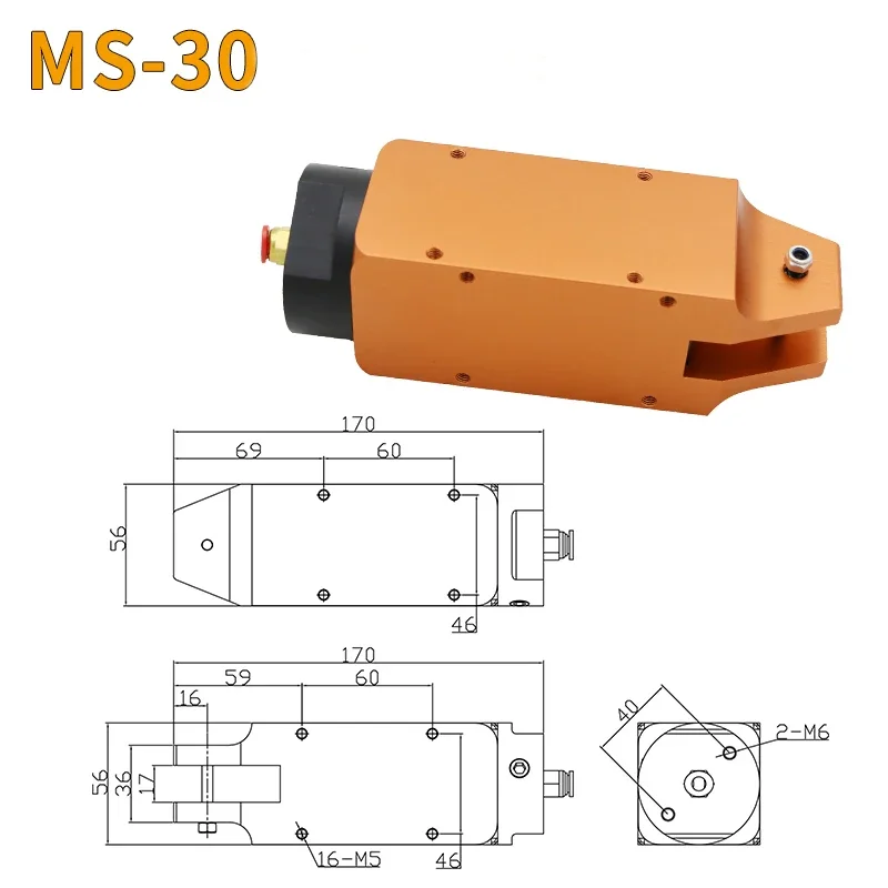 MS-30 Pneumatic air Scissors cutter for metal wire cutting with head S7P/S7PS/ZS7P