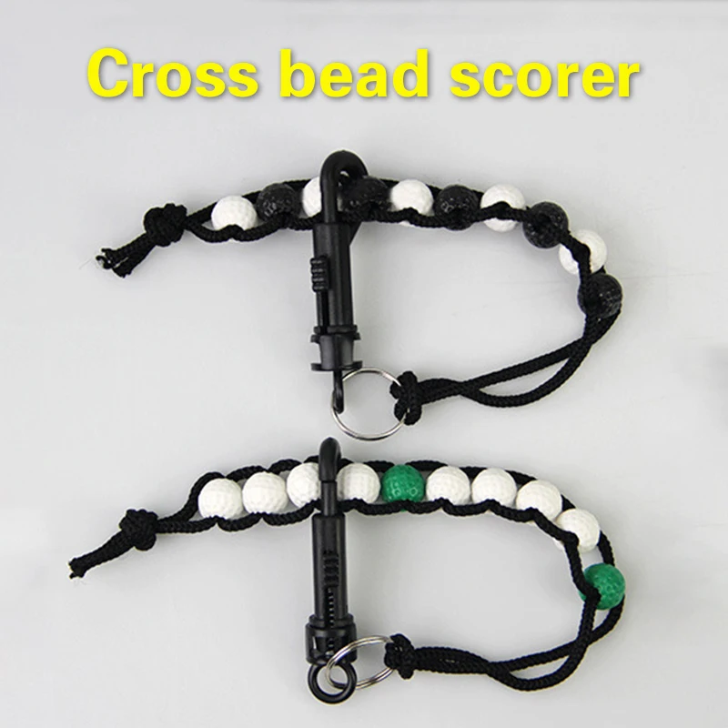 Womens Golf Counter Golf Score Golfing Scoring Keeper Counters Mini Chain Bead Golfs Ladies Beaded Scorer Balls Outdoor