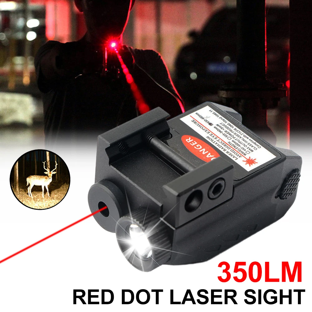 tatico led arma luz ponto vermelho mira laser combo 350lm usb recarregavel pistola lanterna para 20 mm montagem em trilho picatinny 01