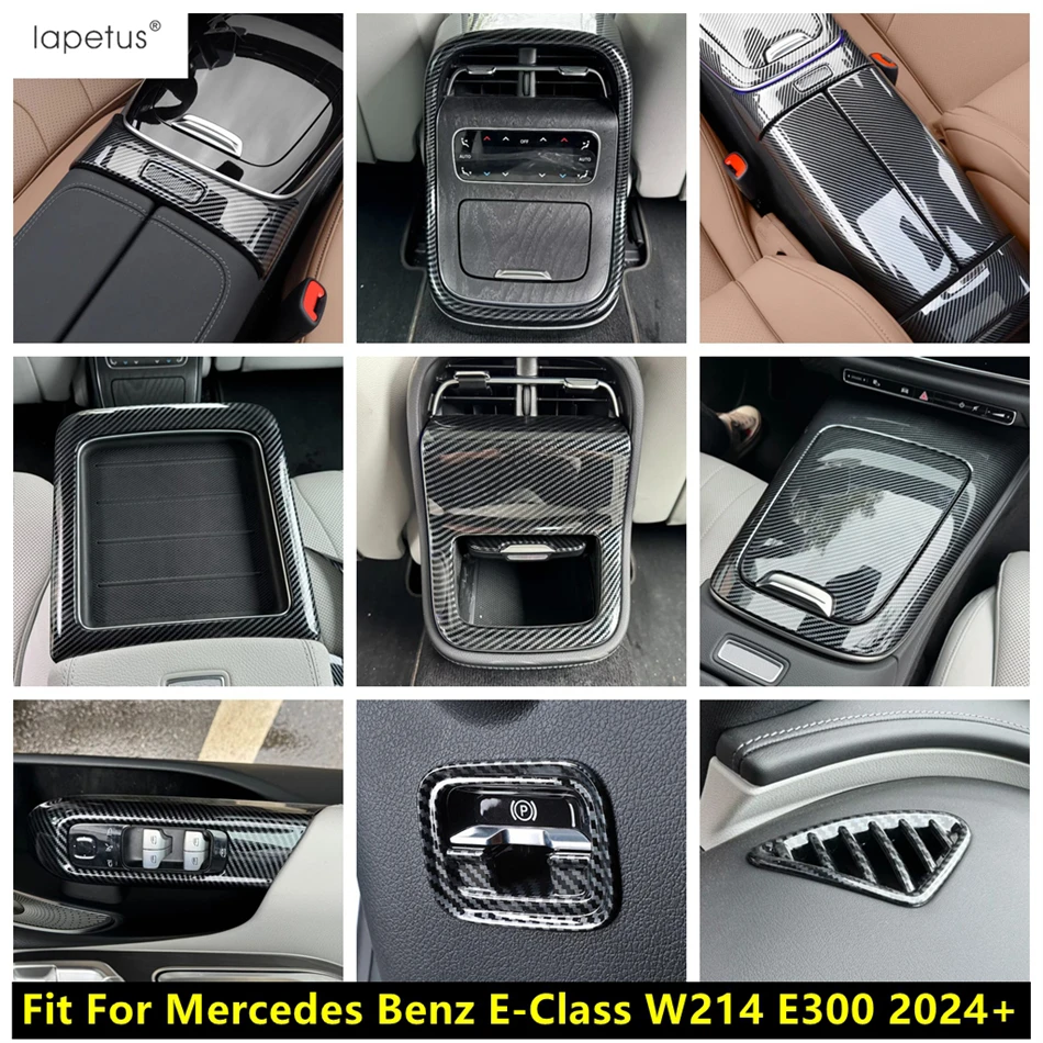 

Rear Armrest Box AC Air Panel / Gear Shift / Water Cup / Hand Brake Cover Trim Accessories For Benz E-Class W214 E300 2024 2025