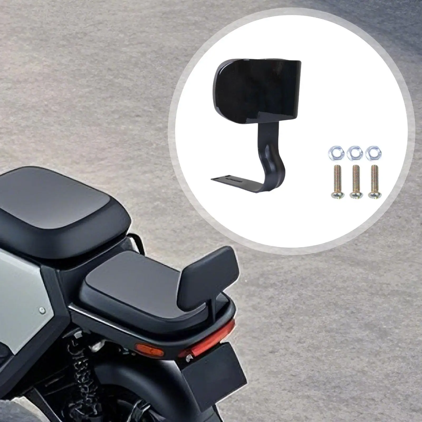 Electric Bicycle Backrest with Fixed Metal Bracket, Universal Back Cushion,