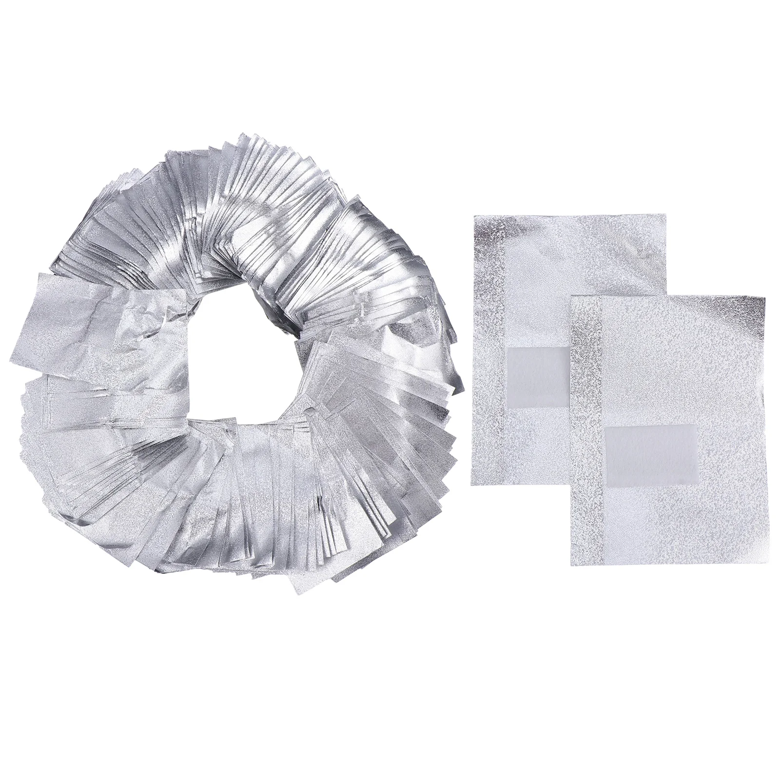 

500pcs Foil Wraps 5 Packs Manicures Tin Foil For Gel Nail Polish Removal At Home Salon Travel Use Cotton Aluminum Nail Art