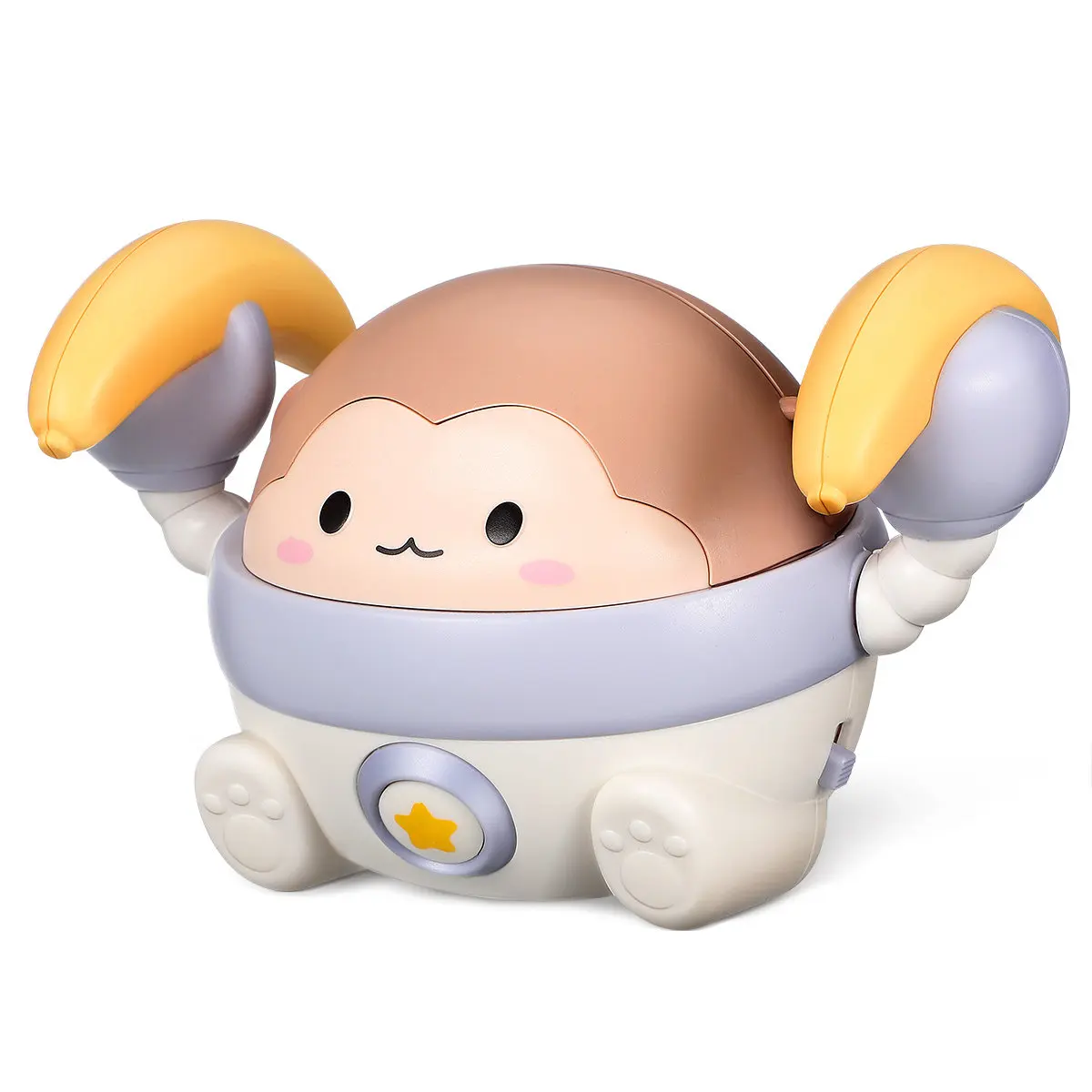 Monkey Toys for Play Gym Baby Walking Toddler Animal Musical Light up Dancing Crawling Electric Infant Tummy view 3