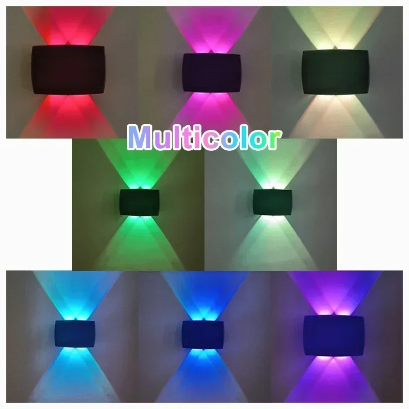 Applique Murale Solaire à 4/6 LED, Imperméable, Éclairage d'Extérieur, Haut et Bas, pour Clôture, Mur, délégations, Cour, Jardin, 1 à 5 Pièces