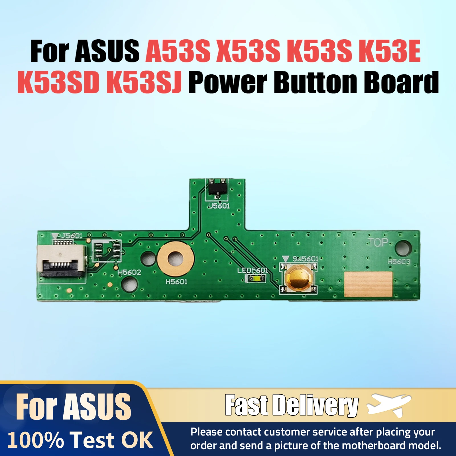 

For ASUS A53S X53S K53S K54L switch Board X54H K54HR K53E K53SD K53SJ Power Button Board Switch