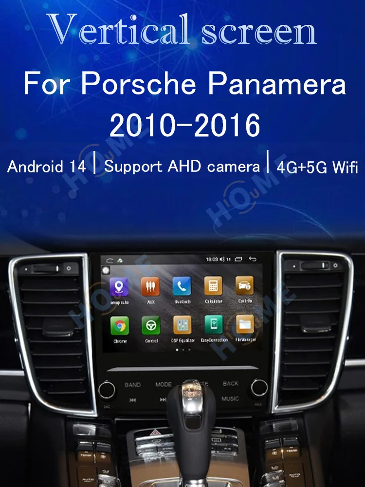 ZJZ 7 Inch Android 14 GPS Navigation for Porsche Panamera 2012-2016 Car Radio CD Player Wireless Carplay Android Auto Monitor