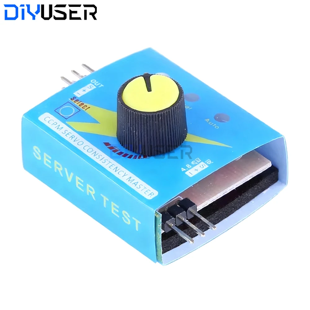 Servotester ESC-Tester mit 3-Modus-Anzeigeleuchten für RC-Car, Flugzeug, Boot, Hubschrauber, einfacher Servomotor-Controller-Checker