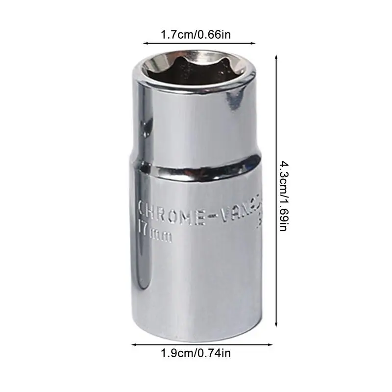 Socket Tool Steel Auto Repairing Accessories Drive Socket Double Side Quick-Release Multifunction Drive Socket Wrench For