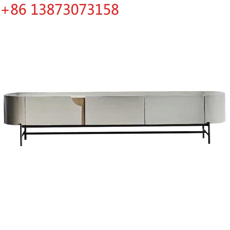 

Italian Light Luxury Stone Plate Coffee Table TV Cabinet Combination Living Room Home Modern Minimalist Side Table