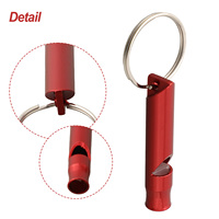 Hiking Keychain Whistle Outdoor 1pc Training 45*8mm Aluminum Alloy Distress Helper Mini Survival For Birds For Dogs