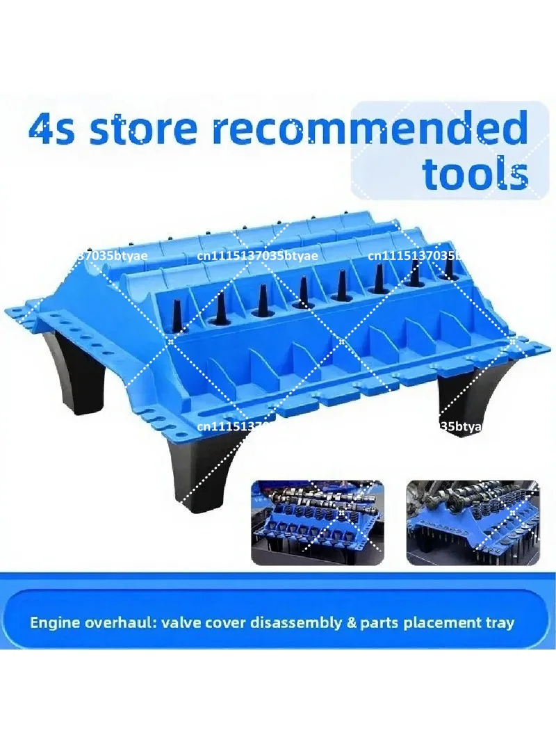 Engine Cylinder Head Assembly Organizer - Valve Standing Rack for Automotive Engine Parts Placement
