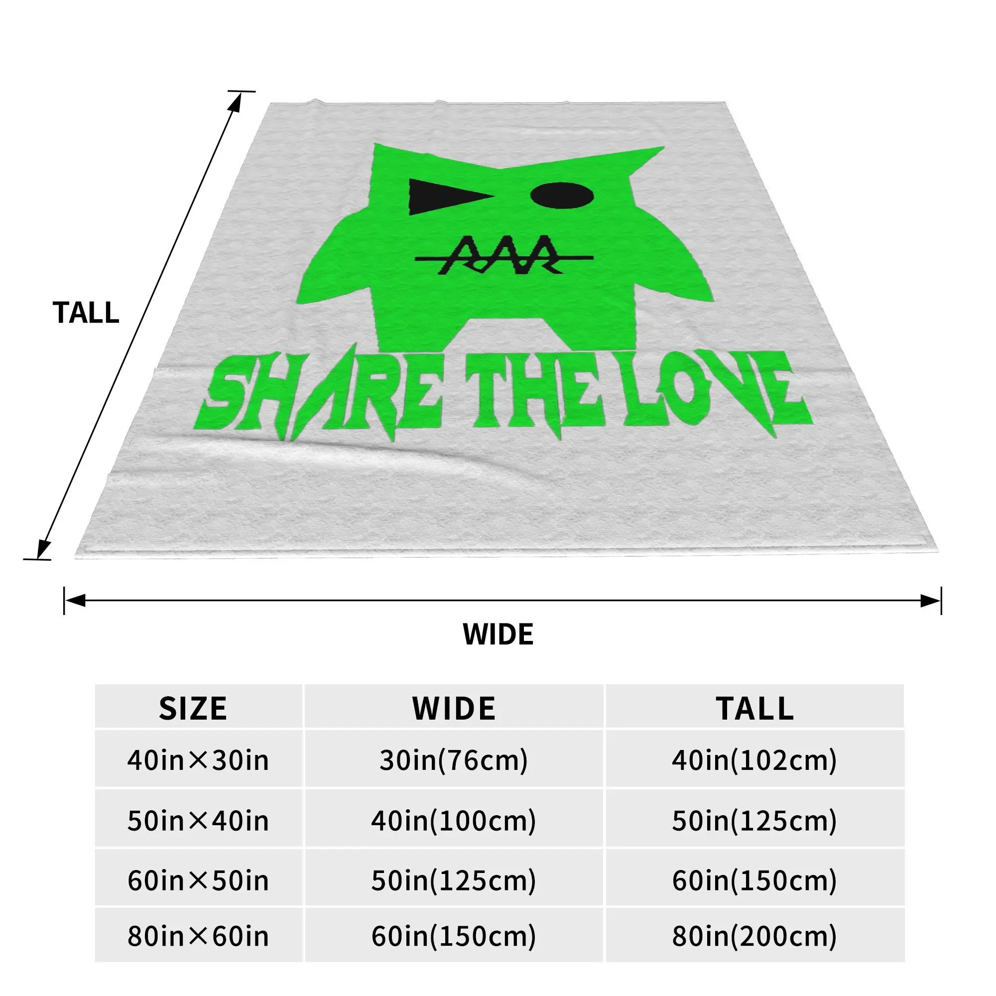 Share The Love Prime Series 48 Blanket Soft Warm Flannel Throw Blanket Cover for Bed Living room Picnic Travel Home Sofa
