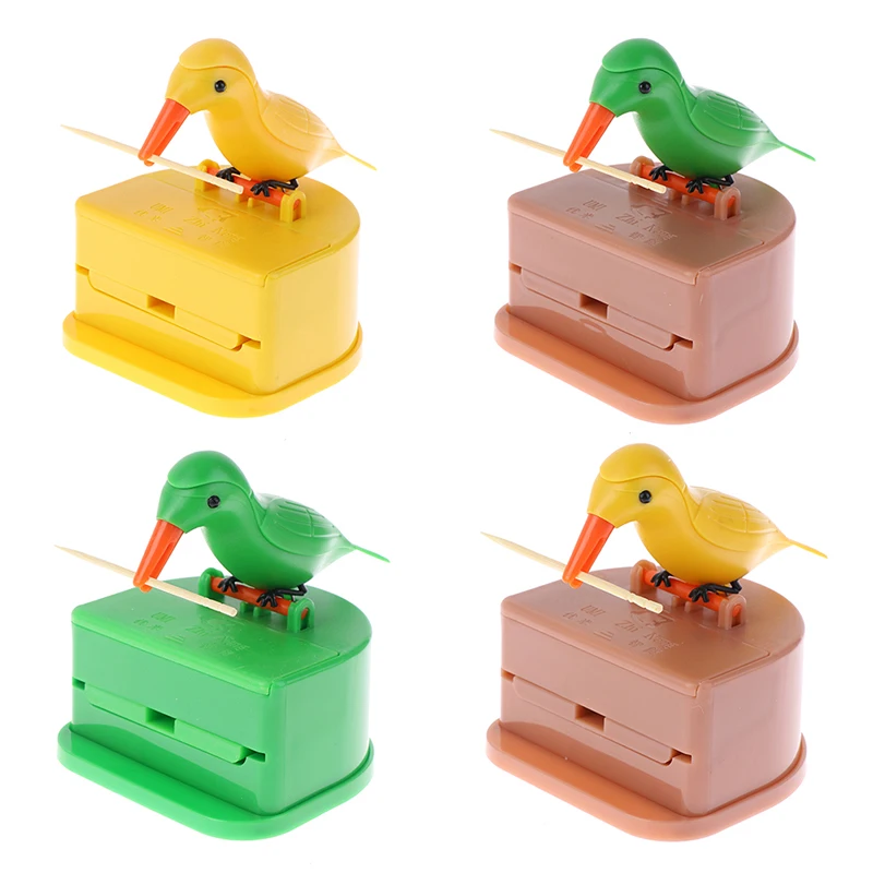 【F】Toothpick Holder Dispenser Bird Table Decoration Toothpic