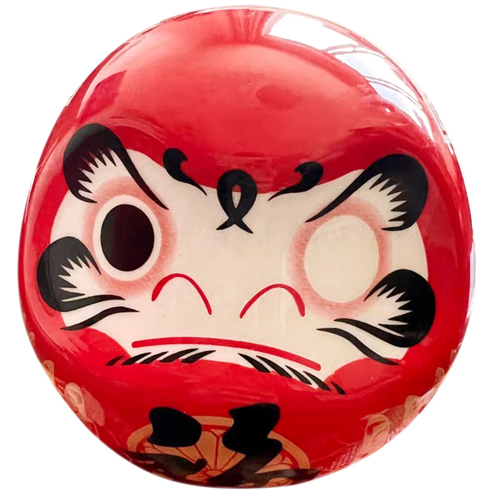 Bodhidharma Ornaments Cartoon Hair Hoops Home Accessories Decoration Porch Wealth Figurines Daruma Ceramics Japanese