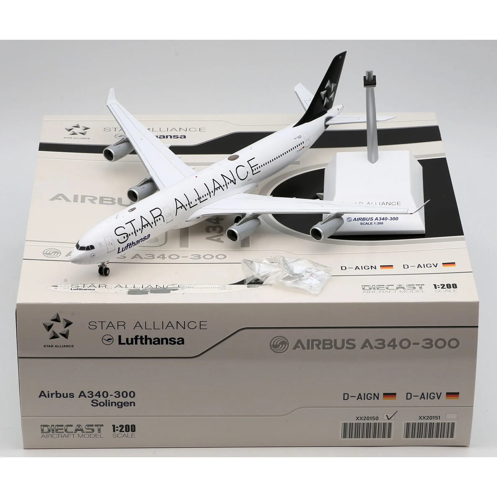 XX20150 Alloy Collectible Plane Gift JC Wings 1:200 Lufthansa 