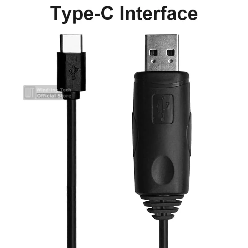 1/2/5PCS Original Iradio UV-98 Plus USB Programming Cable Type-C Interface CH340 Chip For UV99 R5000 RT880G R80 อุปกรณ์เสริมสำหรับวิทยุ