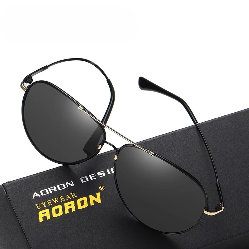 

New Men's and Women's Colorful Fashion Sports Frame Memory Metal Driving Travel UV Resistant Sunglasses Night Vision Goggles