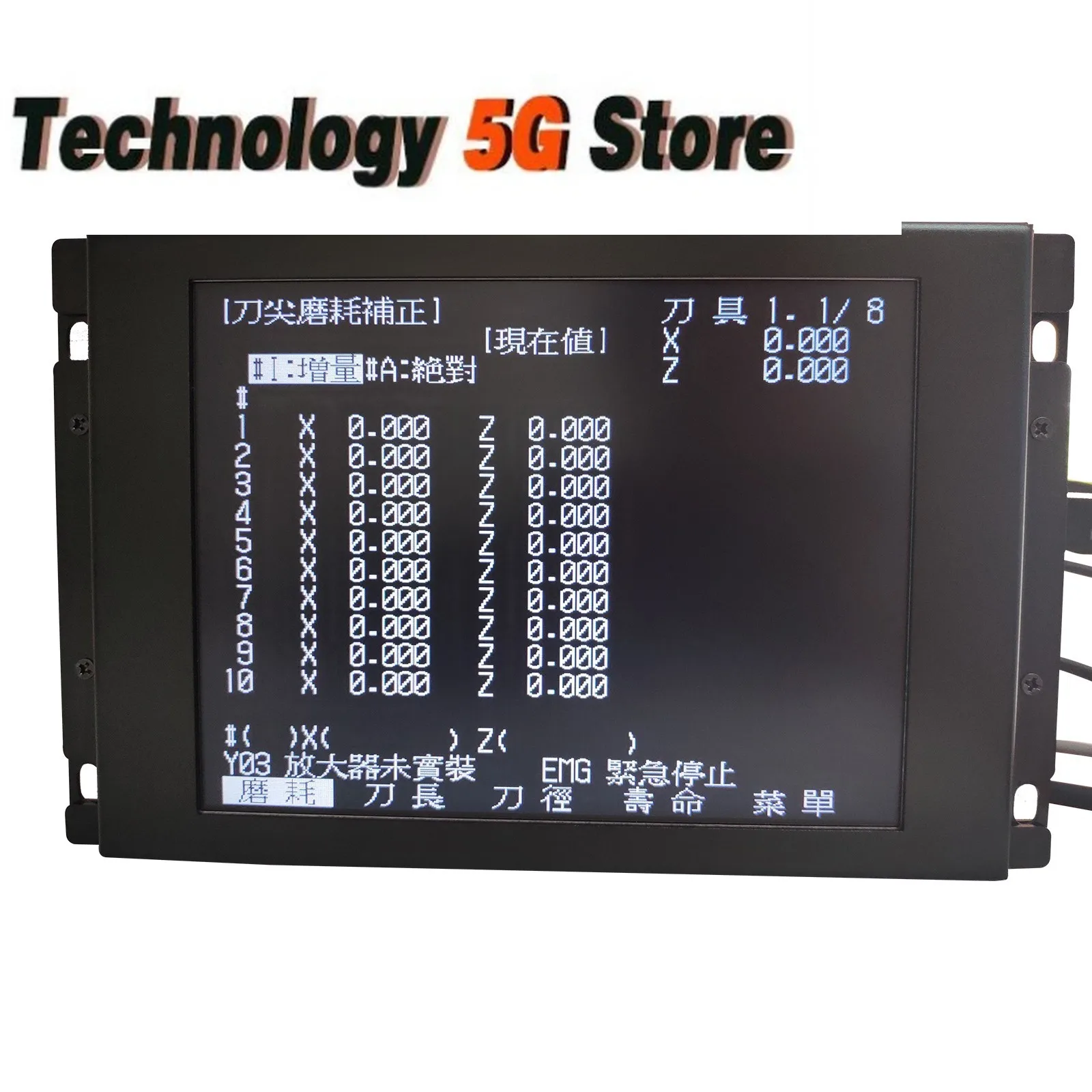 

LCD Panel for Mitsubishi MDT962B-1A BM09DF MDT962B M64 E60 CNC CRT Monitor + Upgrading Button