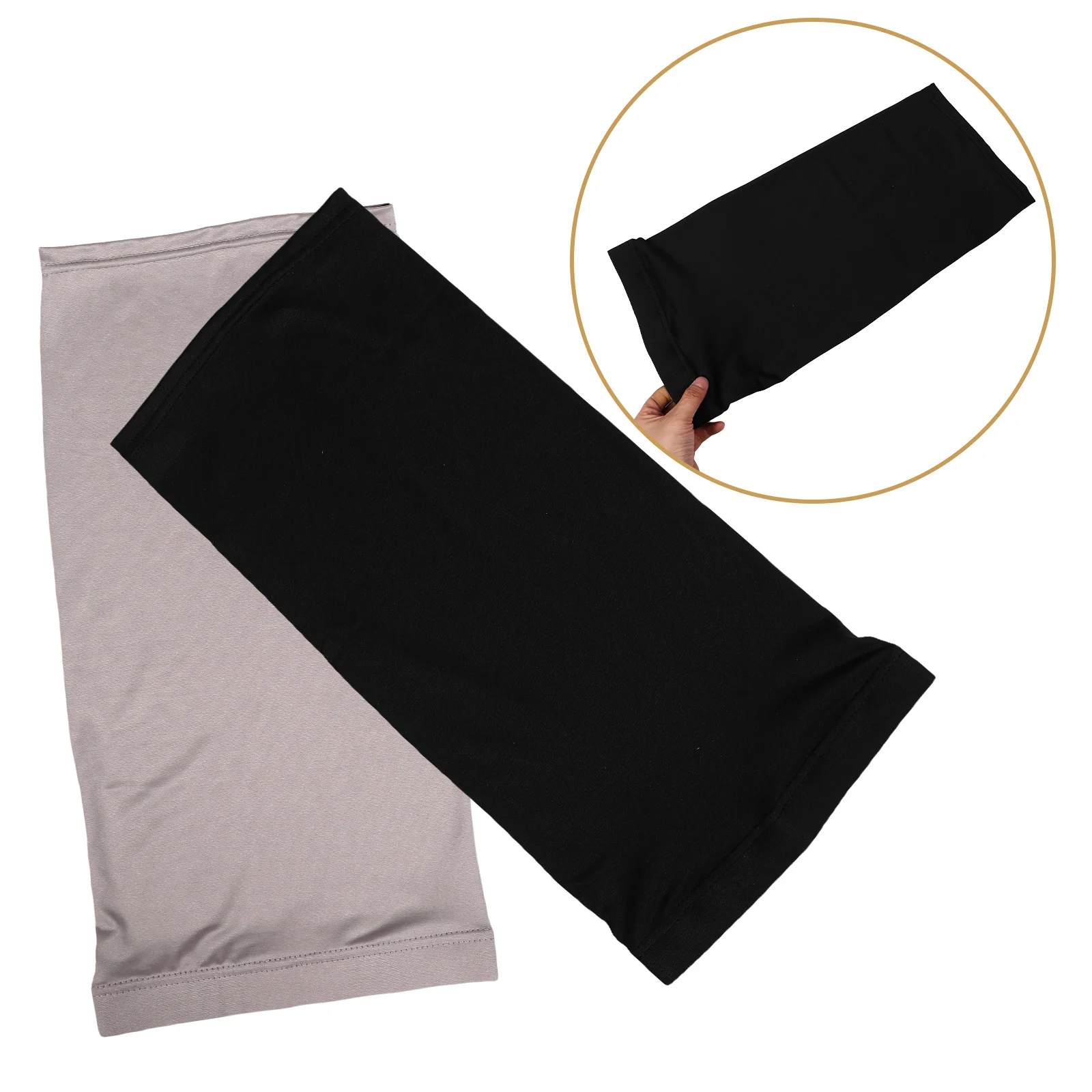 

2pcs Sleep Cap for Long Dreadlock Bonnet Elastic Hair Hat Women Men Breathable Fabric Turban Style Solid Color Long Tube