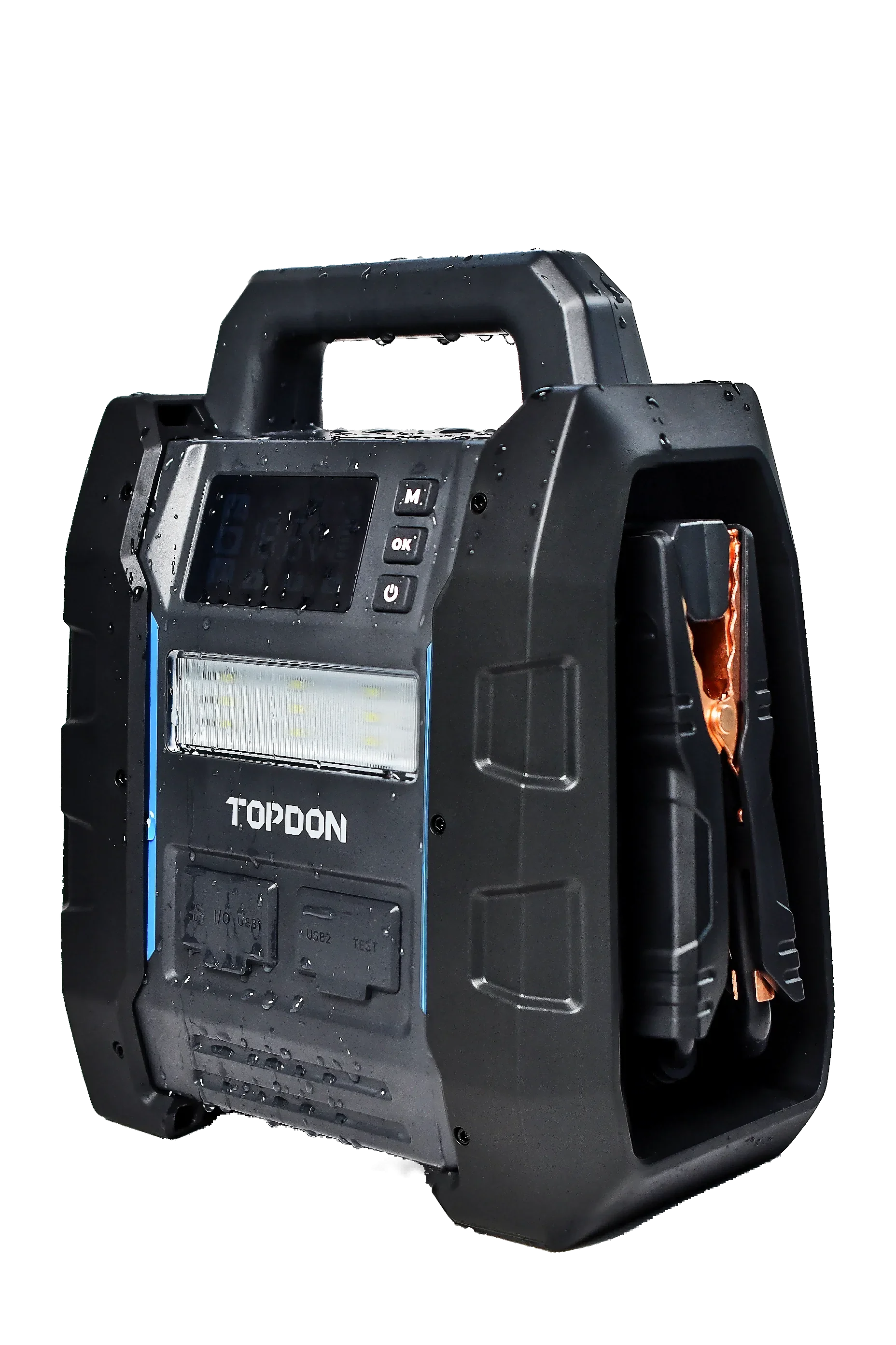TOPDON V4500 plus Arrancador de batería para automóvil con función de luz de 500 lúmenes Banco de energía para remolques Tecnología de súper condensadores