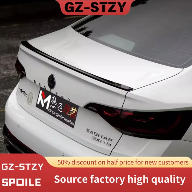 Для Volkswagen Jetta MK7 2019-2023 MK модель высококачественный спойлер задней крышки багажника из АБС-пластика автомобильные детали жемчужно-белый