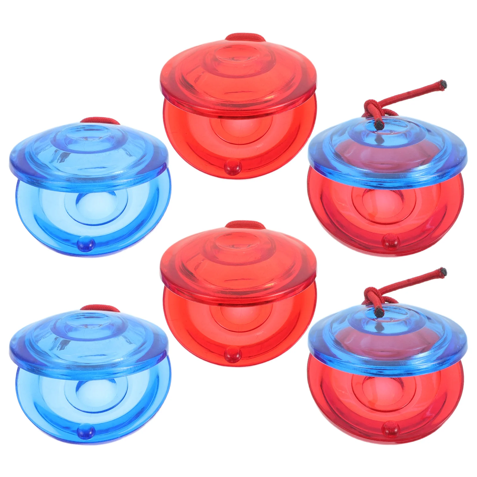 

6 pcs Children Percussion Instrument Transparent Dance Board Kids Education Montessori Music For Toddlers Hand Clappers