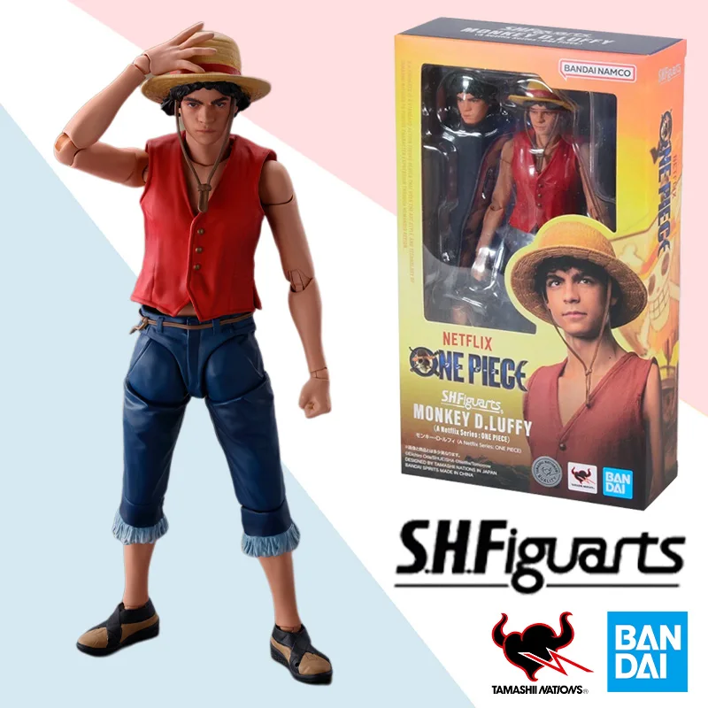 

Bandai Anime Action Figure One Piece SHFiguarts Monkey D. Luffy Roronoa Zoro Live Action Version Finished Model Kit Toy Gifts