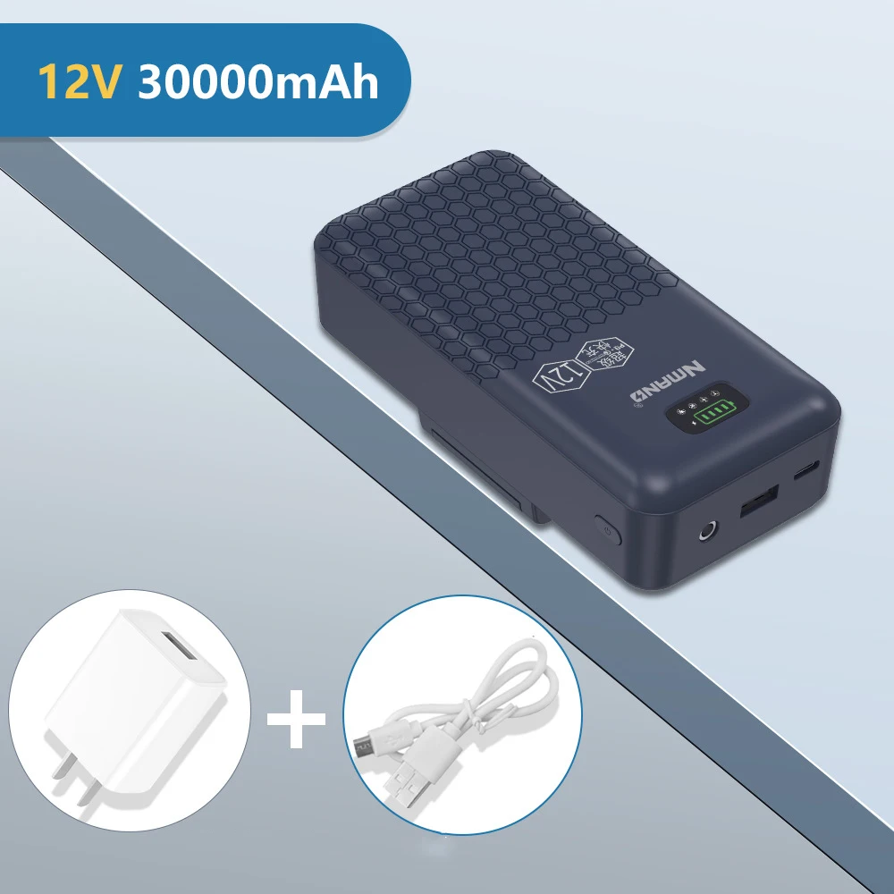 30000mAh Power Bank With DC 12V Output For Fan Vest Cooling Clothing Vest External Battery Powerbank for Xiaomi iPhone Samsung