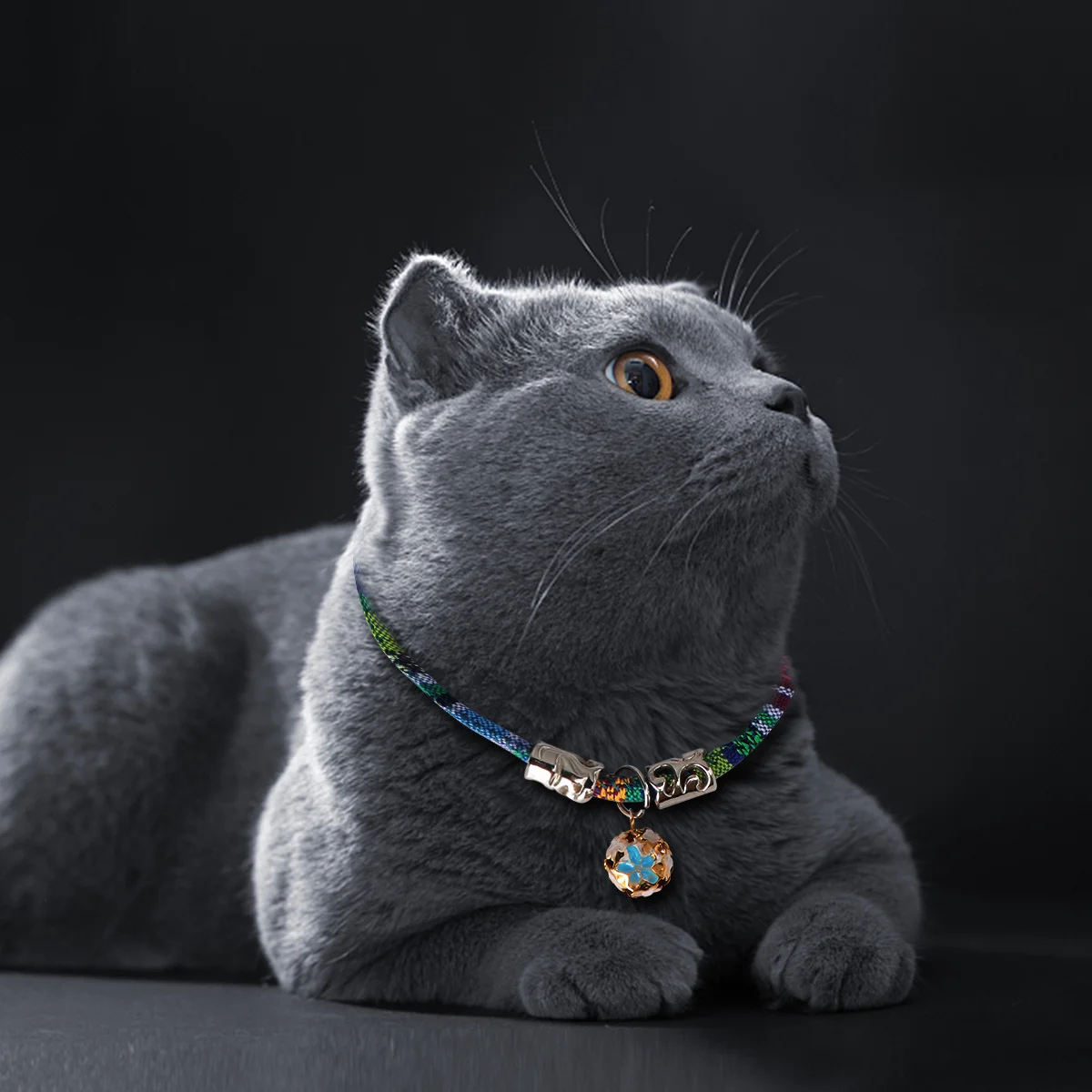 

1Pcs High-Quality Bohemian Cat Collar Adjustable Breakaway Bell Ethnic Pet Accessory Cat Collar Pet Necklace