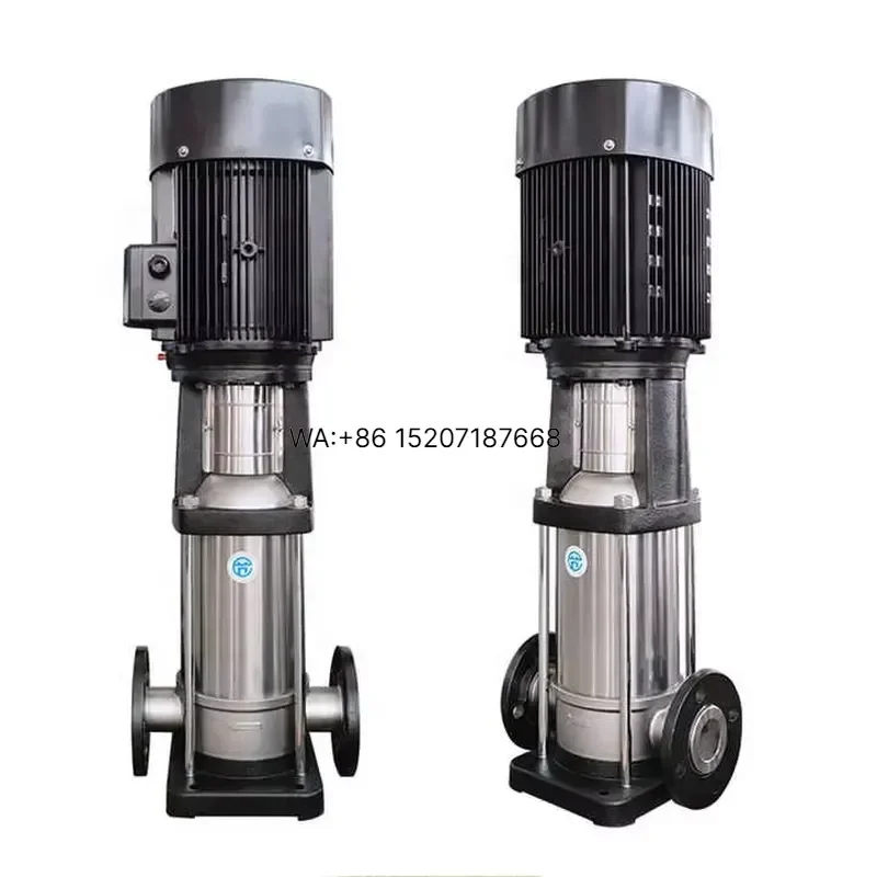 Wmwmnu for Hot Sale Stainless Steel 304 Vertical Multistage Inline Centrifugal Pump Pipeline Water Booster Filter 2000LPH