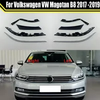 Car Headlight Seal Rubber Strip+Decorative Strip Waterproof Under Headlamp Trim For Volkswagen VW Magotan B8 2017 2018 2019 LED
