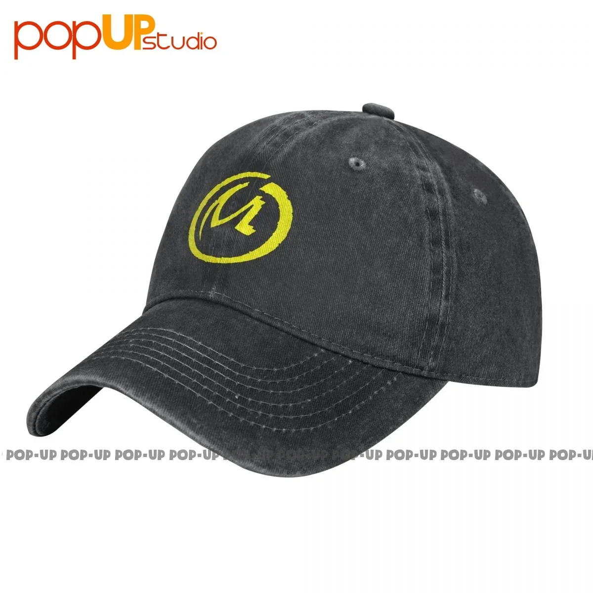 Blake And Mortimer The Yellow Mark Logo Washed Denim Baseball Cap Trucker Hats Trend Headwear