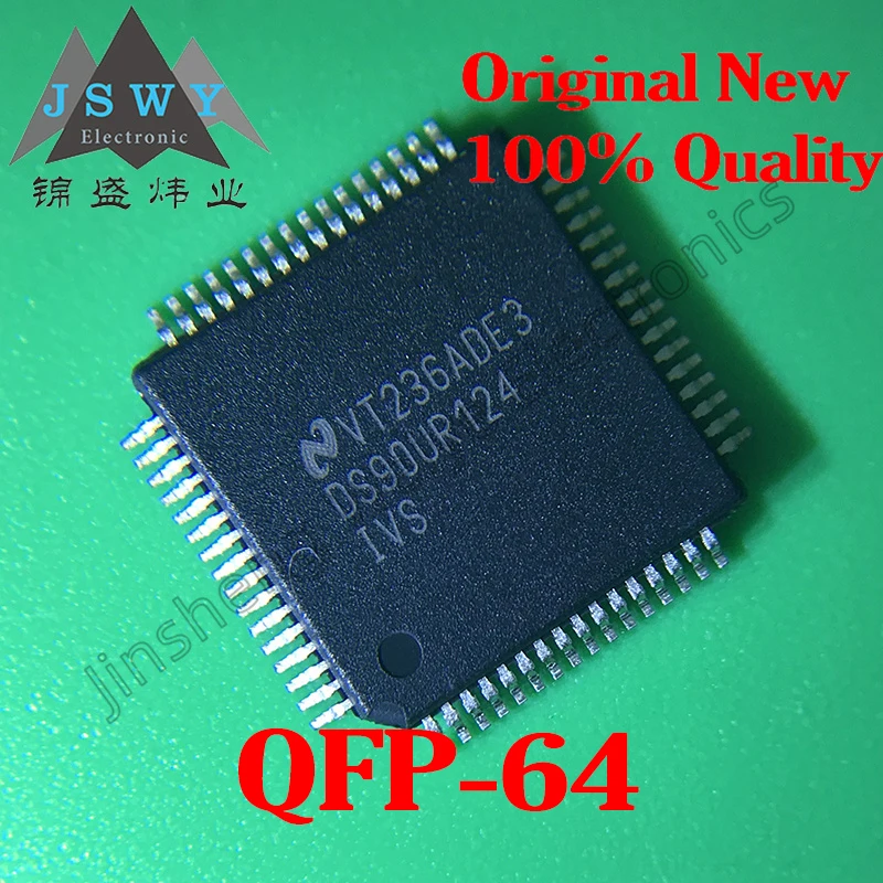 

(1/5-pcs) DS90UR124IVS DS90UR124 QFP64 High Speed Serializer Chip 100% original in stock Ships Fast!