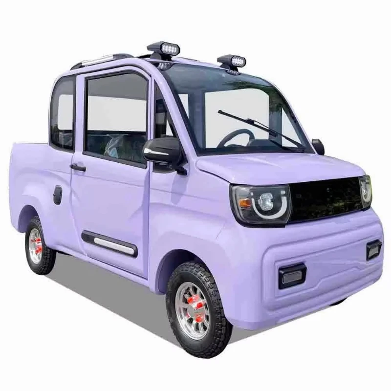 Classic best-selling electric pickup truck with cargo box, open body, 2 doors and 2 seats, small electric vehicle