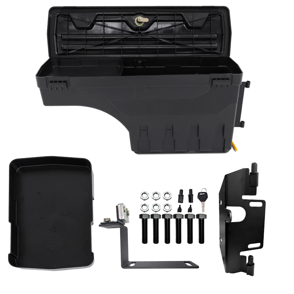 1PC Left Or Right Lockable Storage Box Case Truck Bed Toolbox Tool Box For Ford Ranger 2023 T9 Wildtrak Sport XLT XL XLS limited